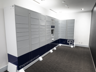 Photo of a ParcelPort residential smart locker